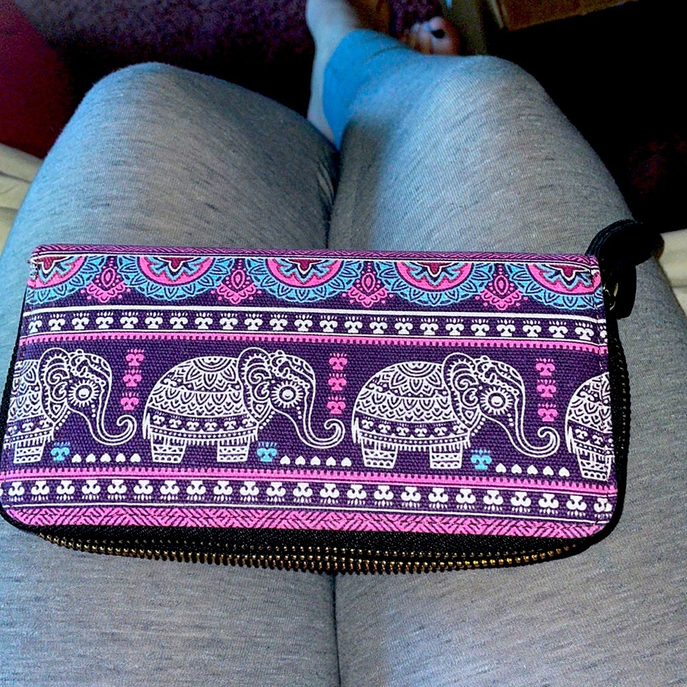 Purple elephant wallet